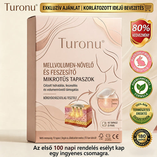 🍄🔥Turonu® Célzott Mellnövelő és Dúsító Tapasz – Fejlett Nano-Mikrotűs Technológiával