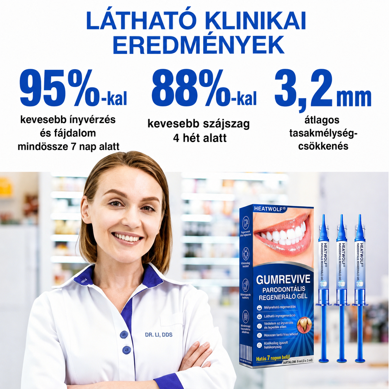 🇭🇺👨‍⚕️✅🦷 HEATWOLF® GumRevive – Parodontális helyreállító gél🍿