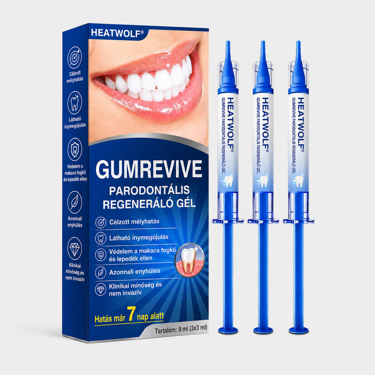 🇭🇺👨‍⚕️✅🦷 HEATWOLF® GumRevive – Parodontális helyreállító gél🍿