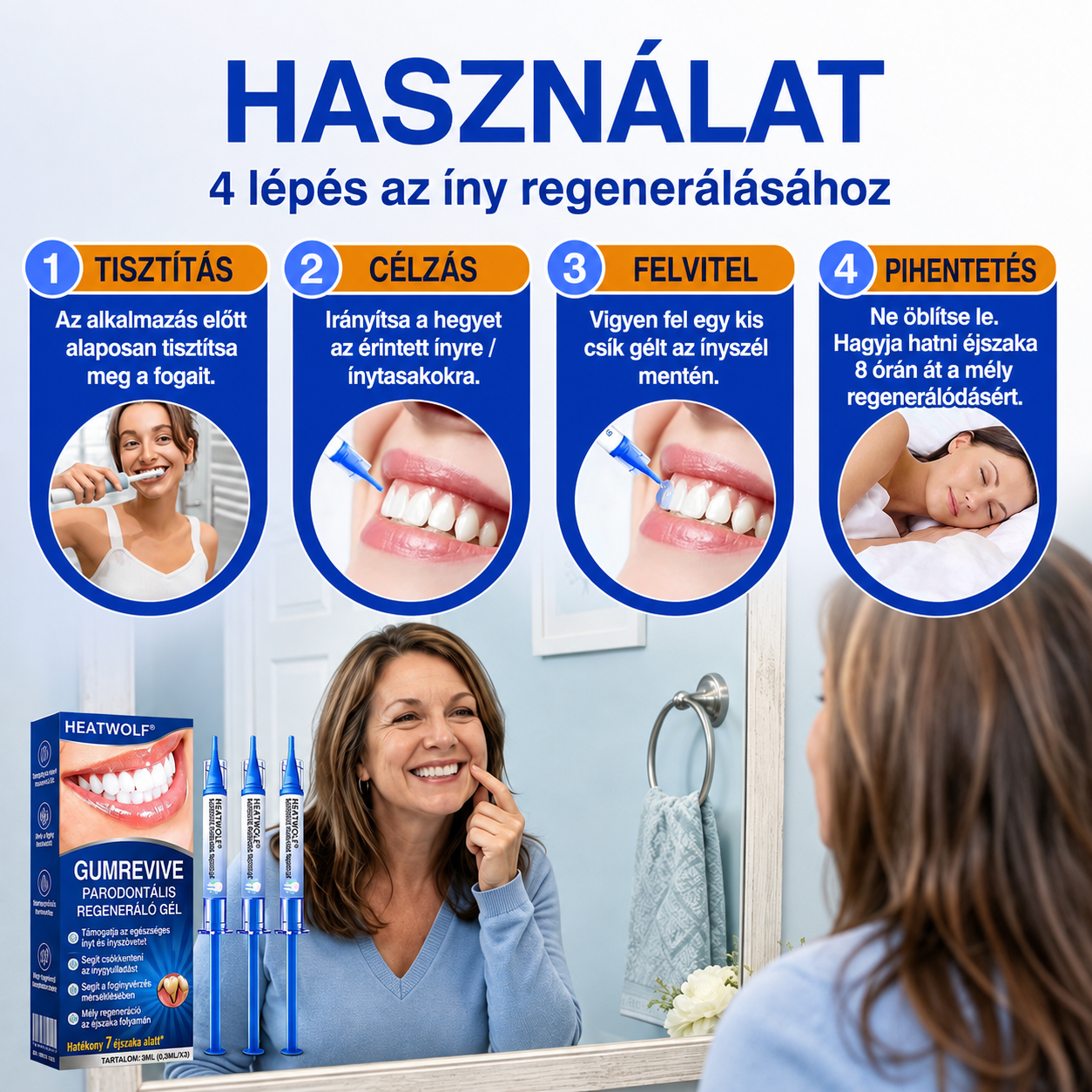 🇭🇺👨‍⚕️✅🦷 HEATWOLF® GumRevive – Parodontális helyreállító gél🍿
